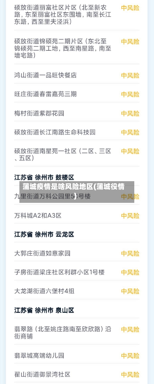 蒲城疫情是啥风险地区(蒲城役情)-第1张图片