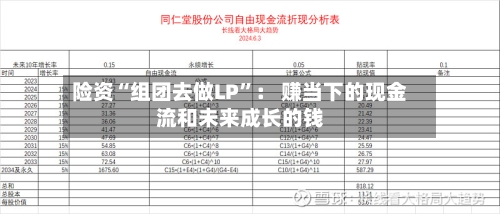 险资“组团去做LP”： 赚当下的现金流和未来成长的钱-第1张图片