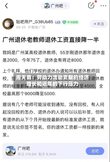 周天勇:劳动力流动贡献的经济增长和近年的下行压力-第1张图片