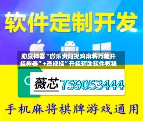 助赢神器“微乐贵阳捉鸡麻将万能开挂神器”+透视挂”开挂辅助软件教程-第1张图片