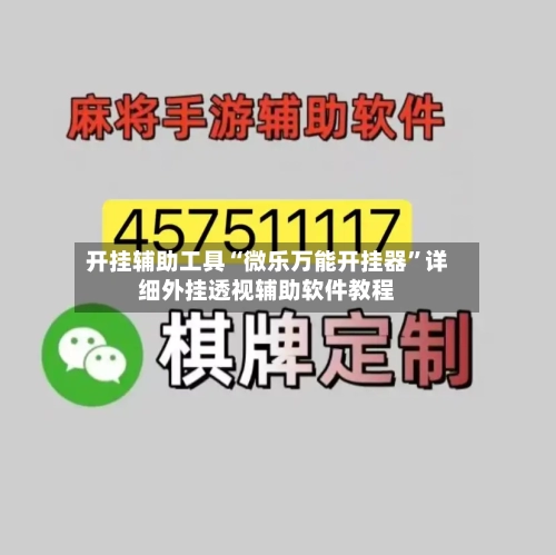 开挂辅助工具“微乐万能开挂器”详细外挂透视辅助软件教程-第1张图片