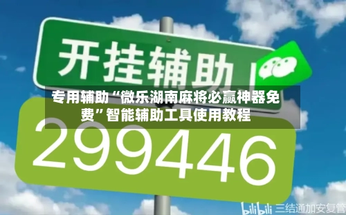 专用辅助“微乐湖南麻将必赢神器免费”智能辅助工具使用教程-第1张图片