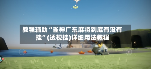 教程辅助“雀神广东麻将到底有没有挂”(透视挂)详细用法教程-第1张图片