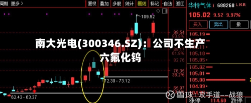南大光电(300346.SZ):公司不生产六氟化钨-第1张图片