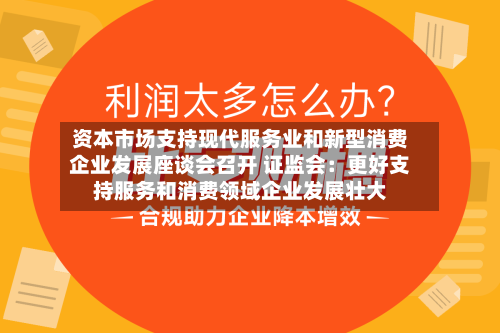 资本市场支持现代服务业和新型消费企业发展座谈会召开 证监会：更好支持服务和消费领域企业发展壮大-第1张图片