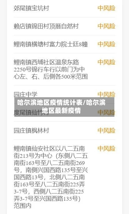 哈尔滨地区疫情统计表/哈尔滨地区最新疫情-第1张图片