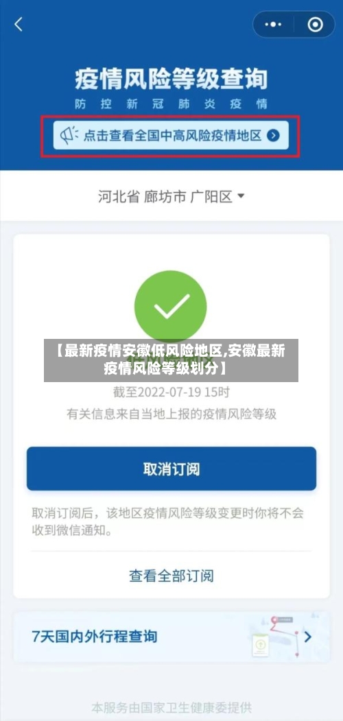 【最新疫情安徽低风险地区,安徽最新疫情风险等级划分】-第1张图片
