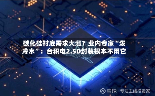 碳化硅衬底需求大涨？业内专家“泼冷水”：台积电2.5D封装根本不用它-第1张图片