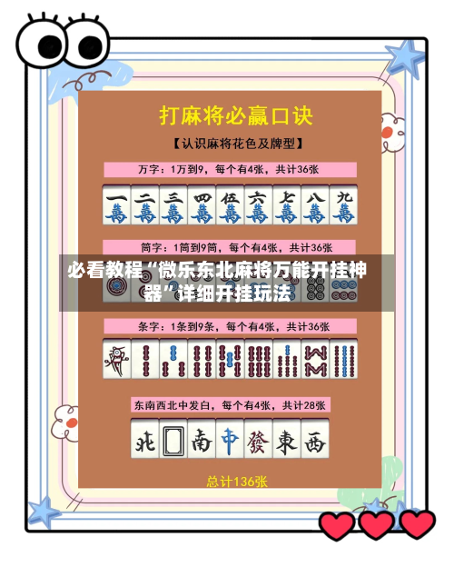 必看教程“微乐东北麻将万能开挂神器”详细开挂玩法-第1张图片