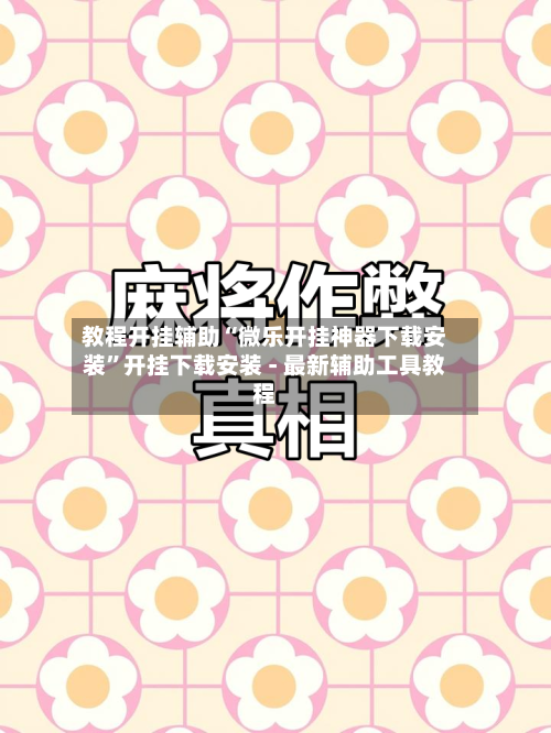 教程开挂辅助“微乐开挂神器下载安装”开挂下载安装 - 最新辅助工具教程-第1张图片