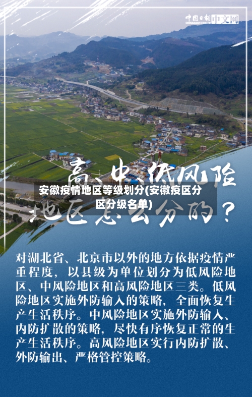 安徽疫情地区等级划分(安徽疫区分区分级名单)-第1张图片
