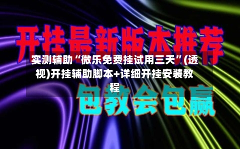 实测辅助“微乐免费挂试用三天”(透视)开挂辅助脚本+详细开挂安装教程-第1张图片