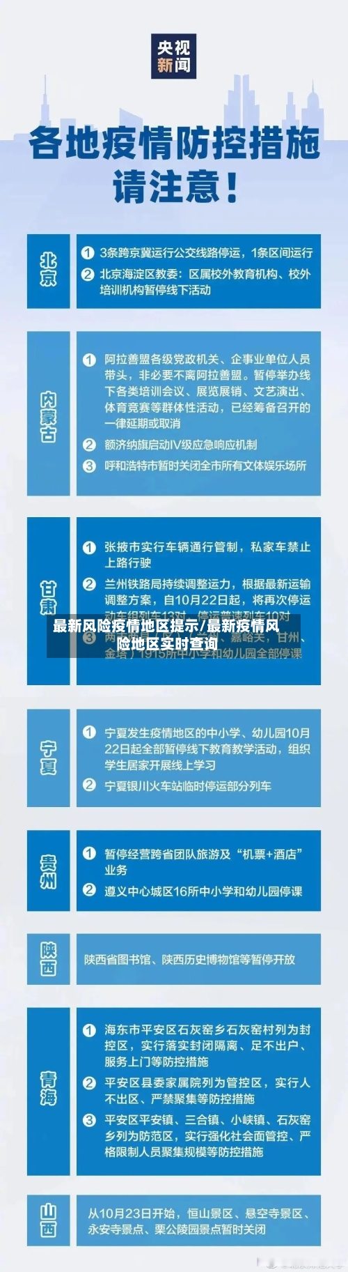 最新风险疫情地区提示/最新疫情风险地区实时查询-第1张图片