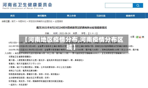 【河南地区疫情分布,河南疫情分布区域】-第1张图片