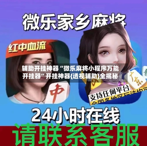 辅助开挂神器“微乐麻将小程序万能开挂器”开挂神器{透视辅助}全揭秘-第1张图片