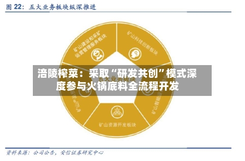 涪陵榨菜：采取“研发共创”模式深度参与火锅底料全流程开发-第1张图片
