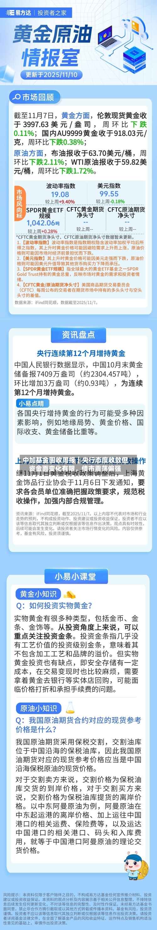 中加基金固收周报︱央行态度收敛但资金面变化有限，债市震荡偏强-第1张图片