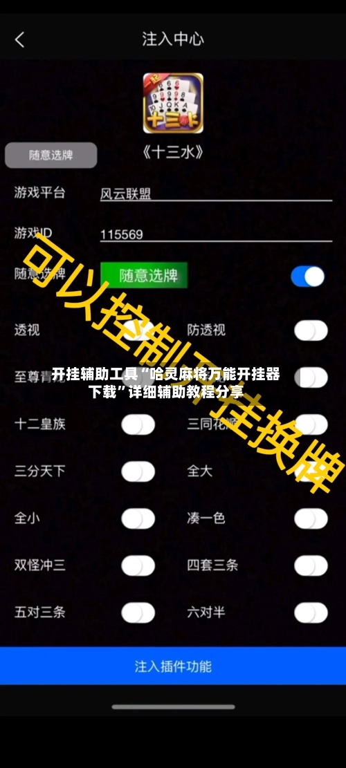 开挂辅助工具“哈灵麻将万能开挂器下载”详细辅助教程分享-第1张图片