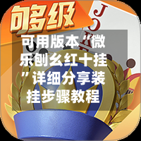 可用版本“微乐刨幺红十挂”详细分享装挂步骤教程-第1张图片