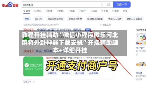 教程开挂辅助“微信小程序微乐河北麻将外卦神器下载安装”开挂辅助脚本+详细开挂-第1张图片