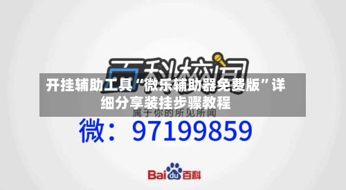 开挂辅助工具“微乐辅助器免费版”详细分享装挂步骤教程-第1张图片