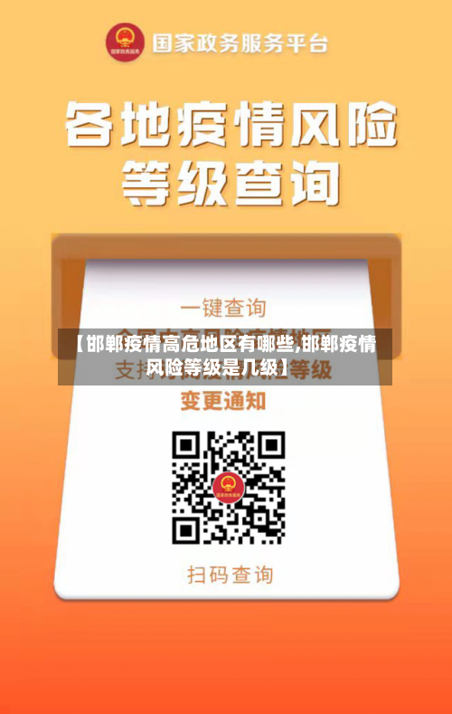 【邯郸疫情高危地区有哪些,邯郸疫情风险等级是几级】-第1张图片