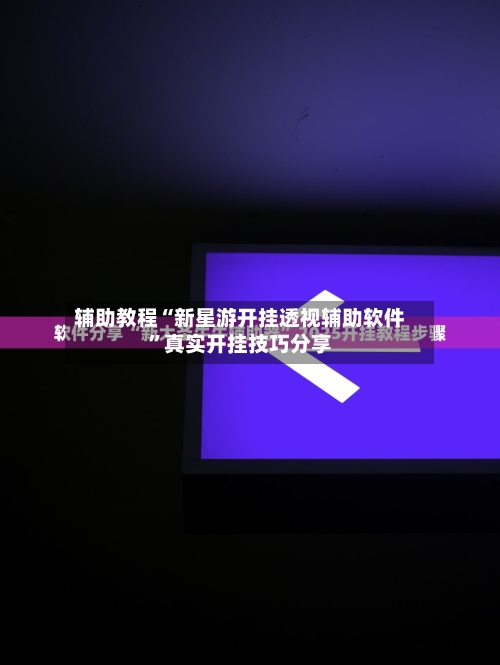 辅助教程“新星游开挂透视辅助软件”真实开挂技巧分享-第1张图片