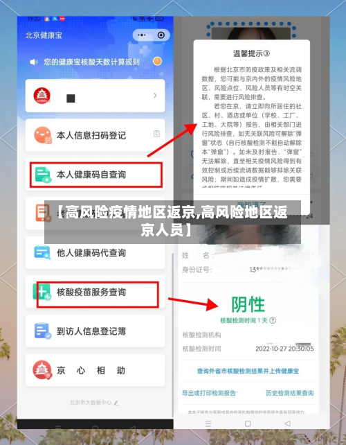 【高风险疫情地区返京,高风险地区返京人员】-第1张图片